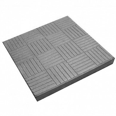 Плитка вибролитая Шахматка цвет Серый 300*300*30 (11,11шт. в кв.м.)